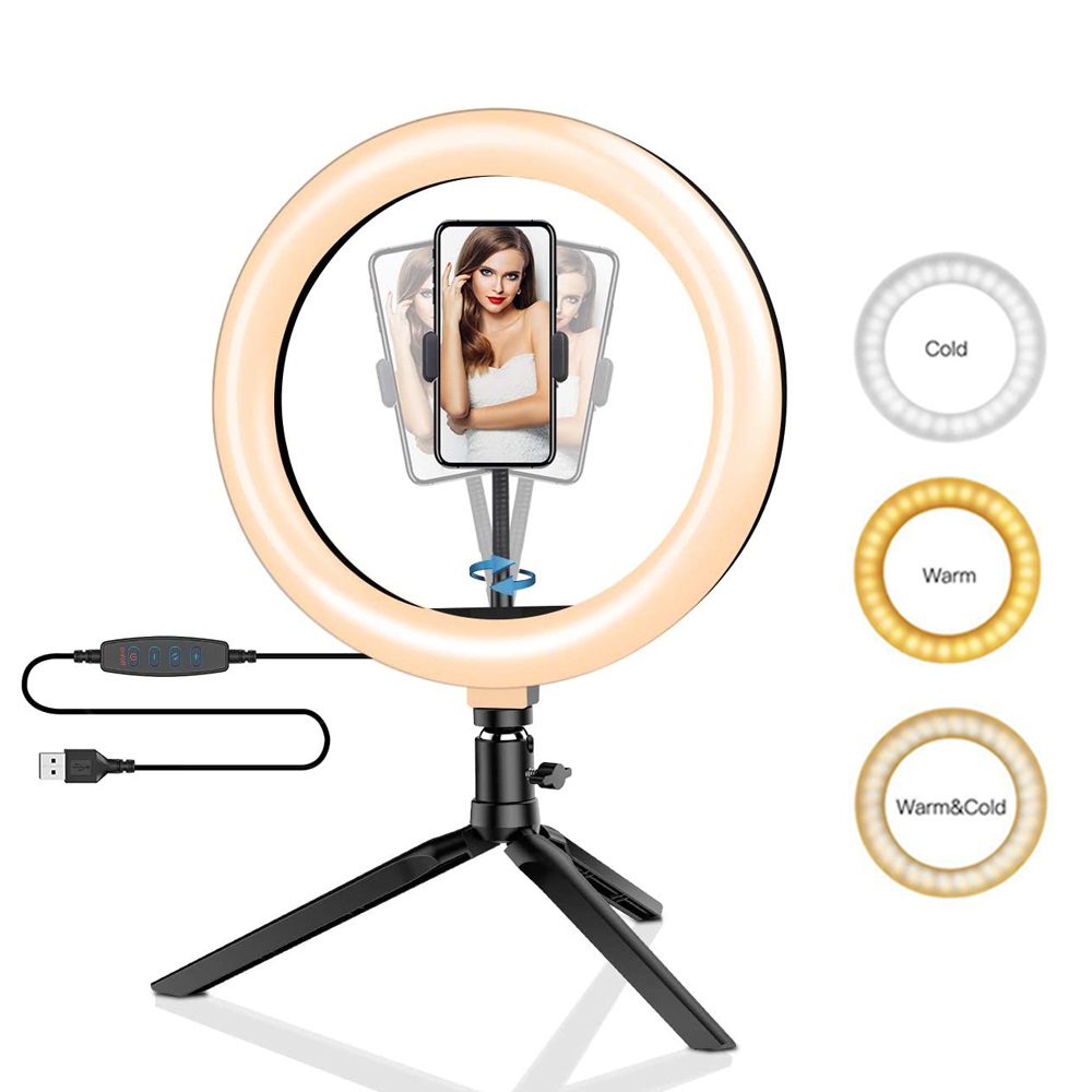 Makeup Photography Lighting - 26cm 10 polegada led anel selfie