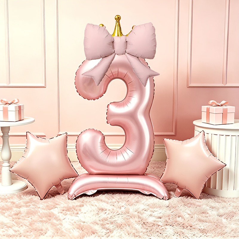 Makeup Photography Lighting - Balões 3D Rosa Luxo Leve 0-9,