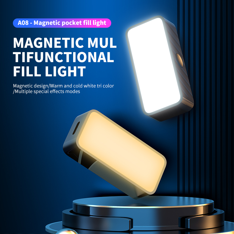 Photography Lighting Patterns - Magnético portátil mini selfie luz de