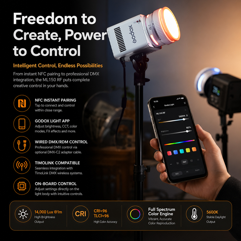 Luz de Vídeo LED Godox ML150RF - Photography Lighting Wireless avaliação e preço