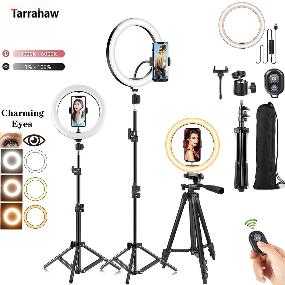 Anel de luz para selfie, 10 