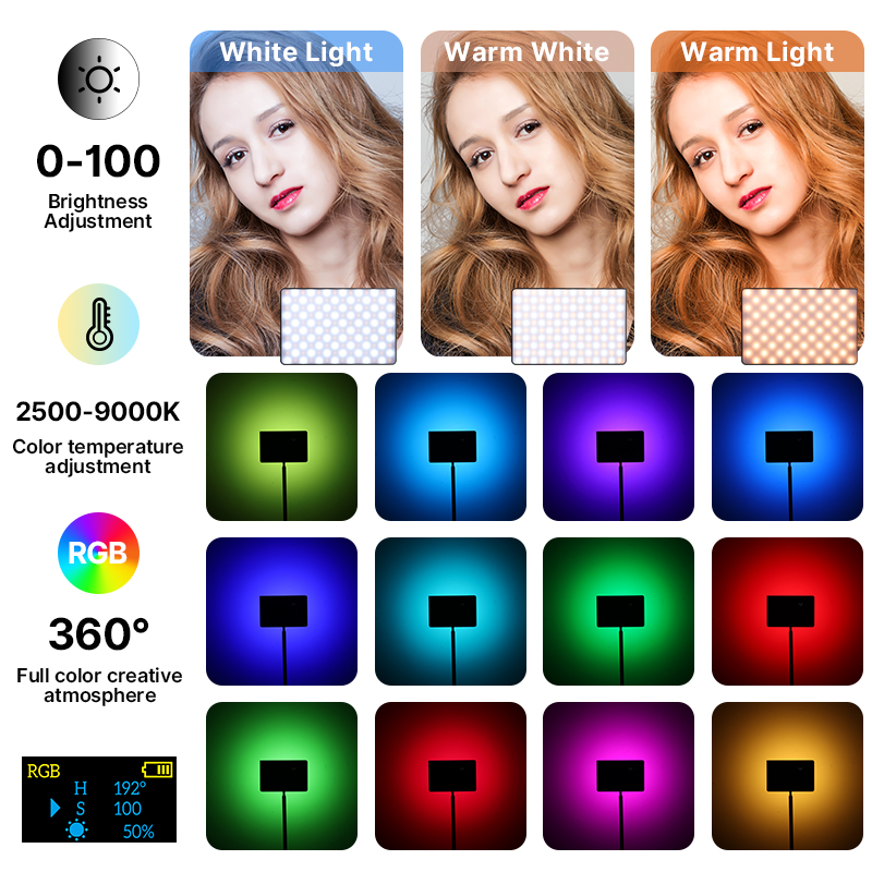 Ulanzi lt003 15w rgb luz de ví - Photography Lighting Wireless avaliação e preço